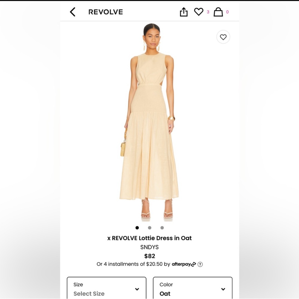 x REVOLVE Lottie Dress in Oat